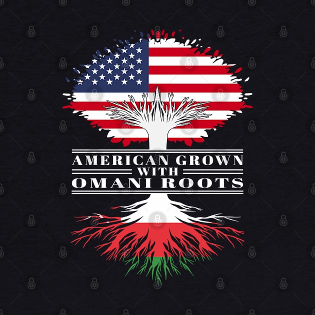 American Grown With Omani Roots Us Oman Flag Tree by BramCrye